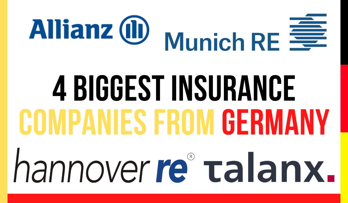 The 4 largest insurance companies from Germany